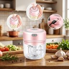 Picatodo Portátil Recargable – Picador de Carne y Verduras