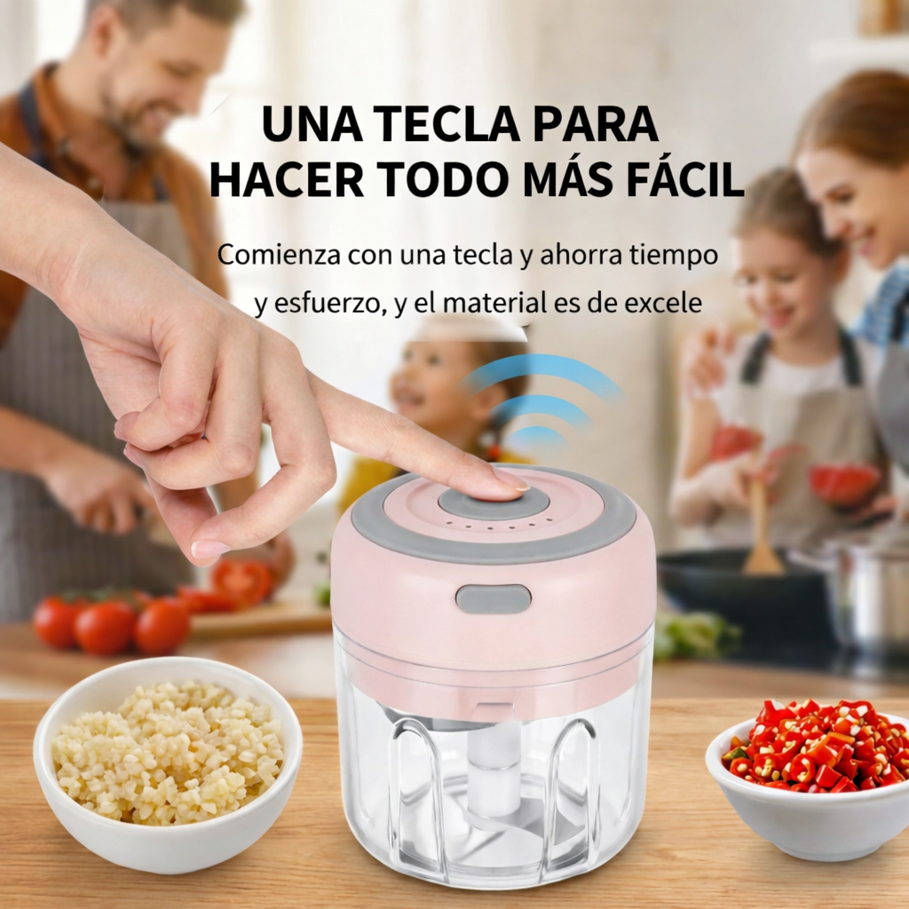 Picatodo Portátil Recargable – Picador de Carne y Verduras