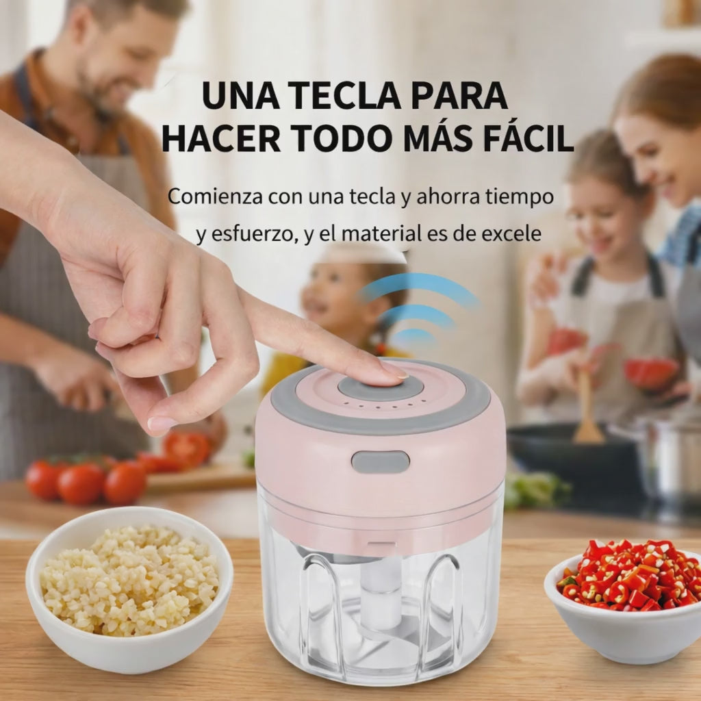 Picatodo Portátil Recargable – Picador de Carne y Verduras